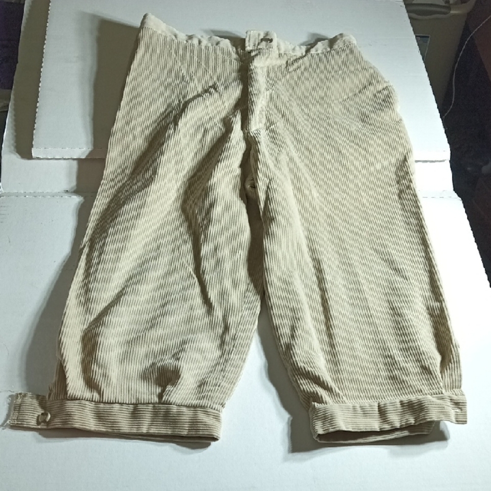 Men's Corduroy Beige Octoberfest Knickers 30 Inch Waist Pants